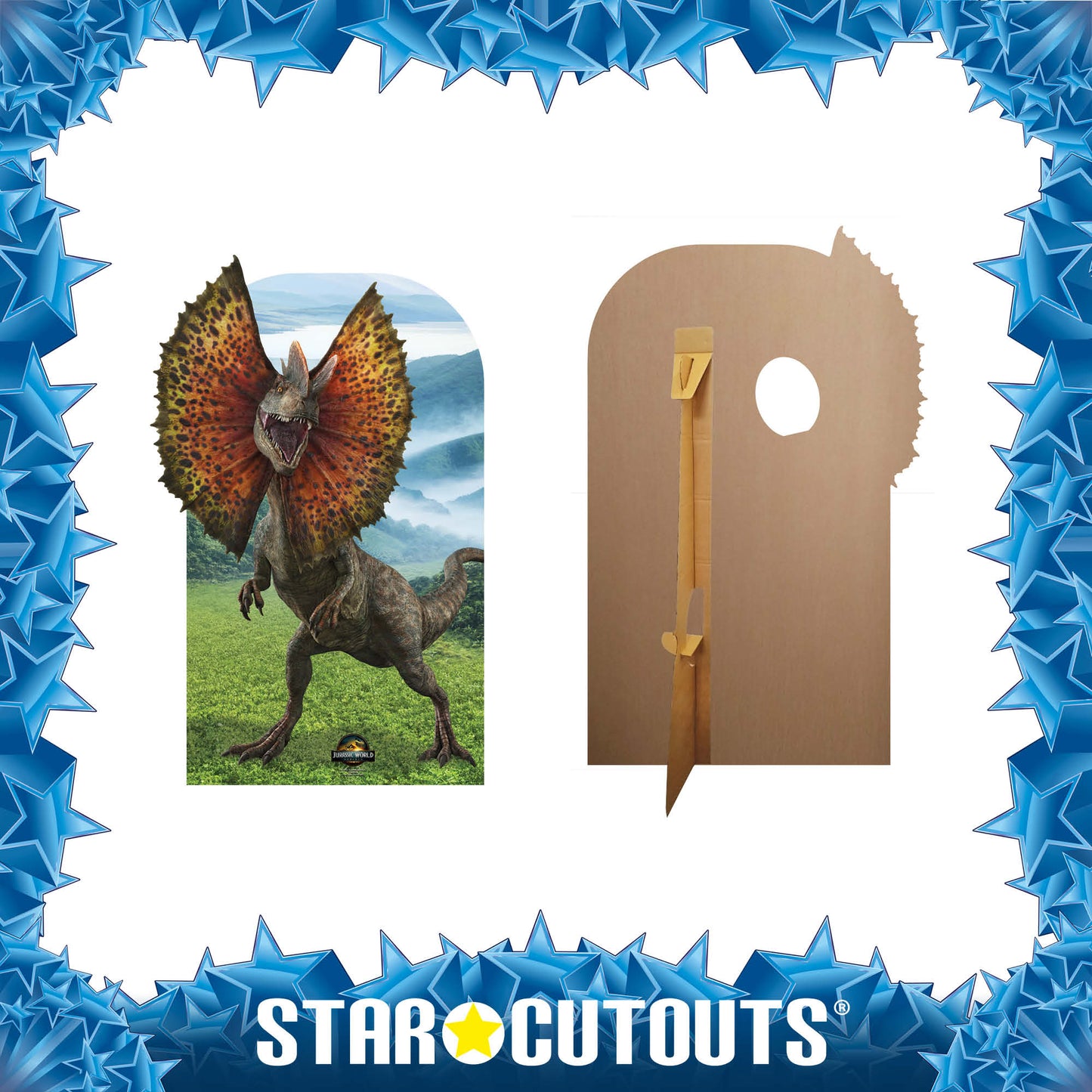 SC4725 Dilophosaurus Stand In Dinosaur Jurassic World Rebirth  Cardboard Cut Out Height 135cm