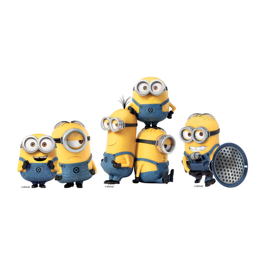 SC4729  Minions Three Small Cardboard Cutouts Shelf Top Pack Height 27cm