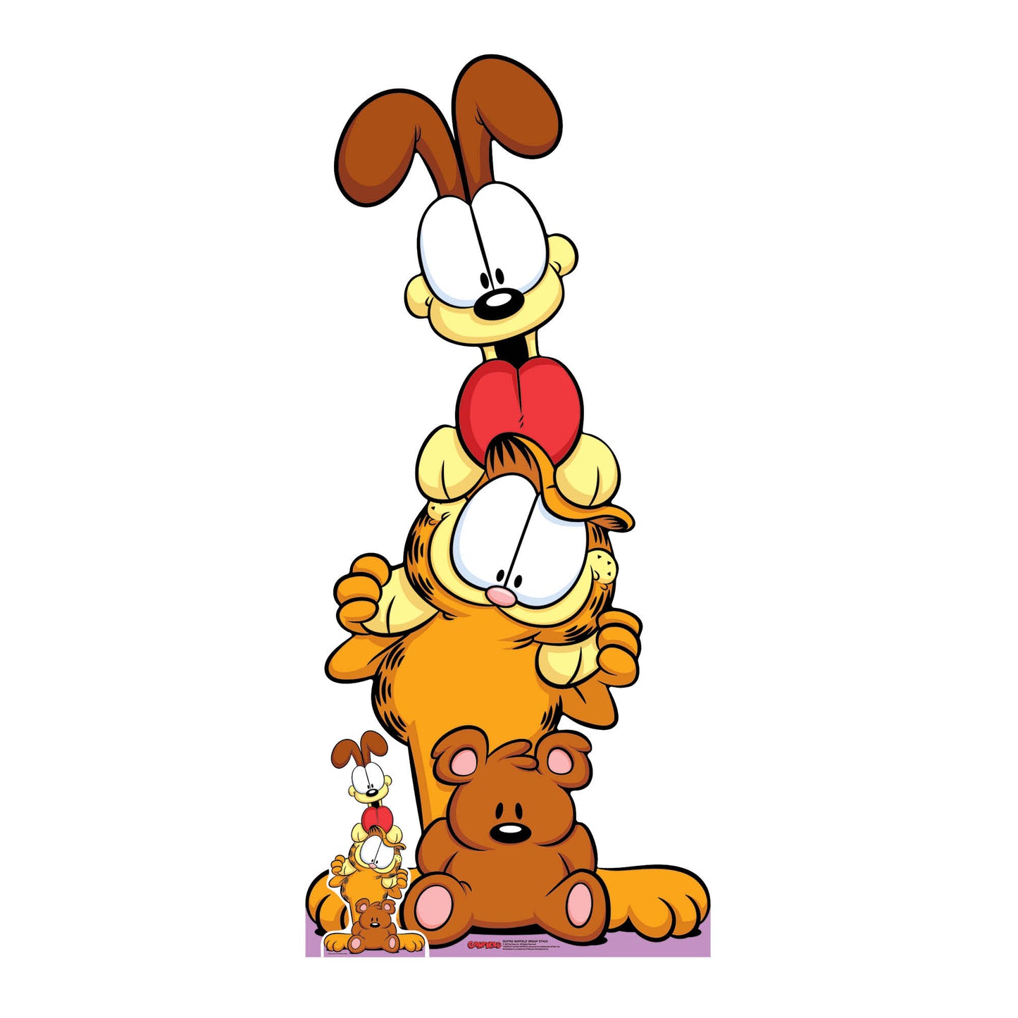 SC4780 Garfield Group Stack Cardboard Cutouts Height 191cm