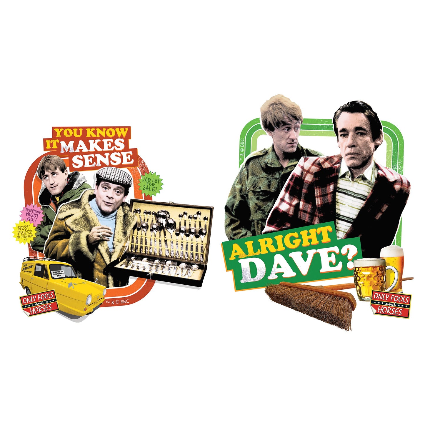 SC4807 You Know It Makes Sense & Alright Dave Wall Décor  Cardboard Cut Out Height 56cm