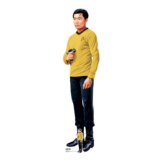 SC4817 Hikaru Sulu Star Trek Cardboard Cutout Height 175cm – 60 Years of Star Trek