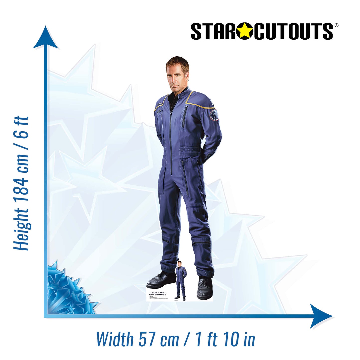 SC4823 Jonathan Archer Star Trek Cardboard Cutout Height 184cm
