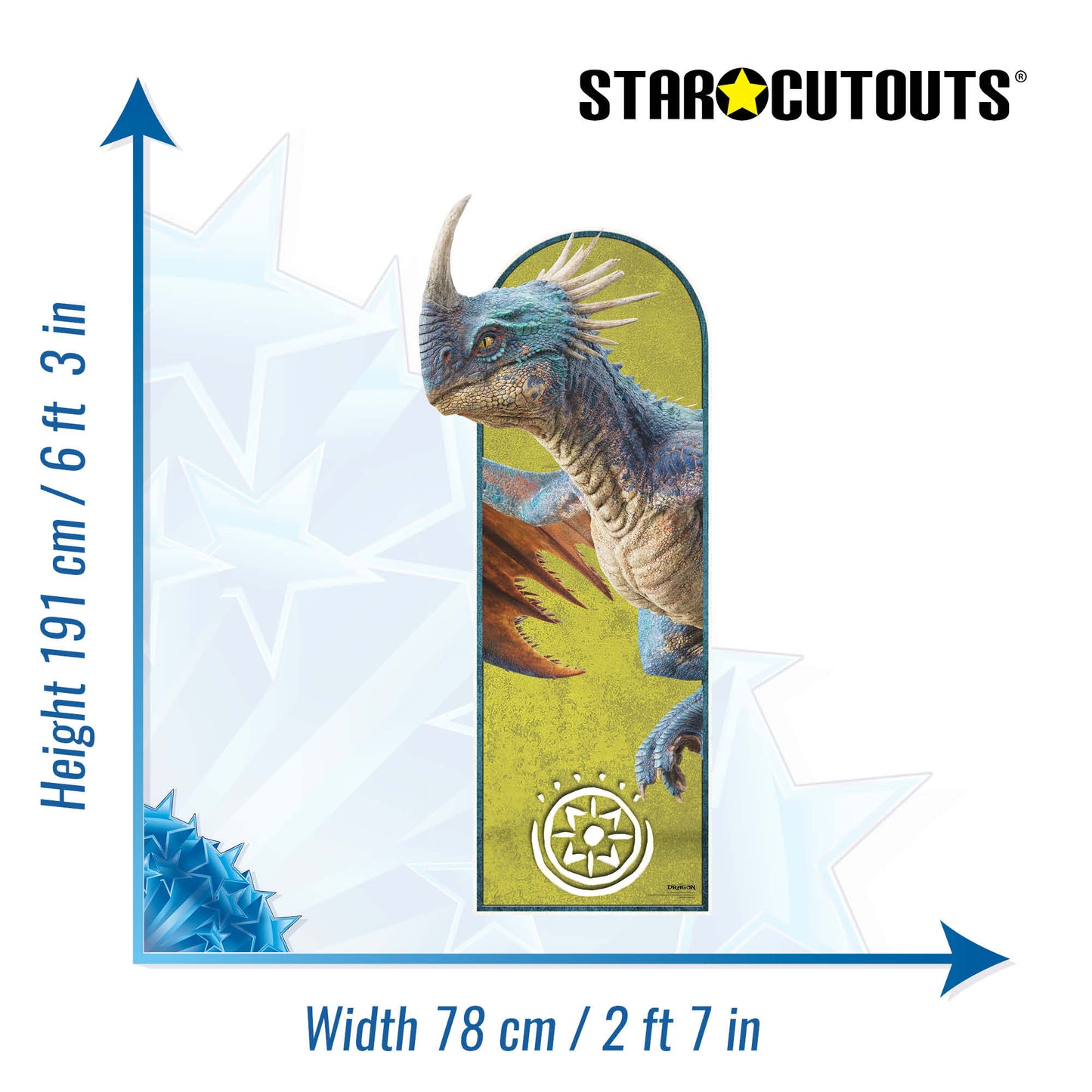 SC4836 Deadly Nadder Sailboard  How To Train Your Dragon Live Action Cardboard Cut Out Height 191cm