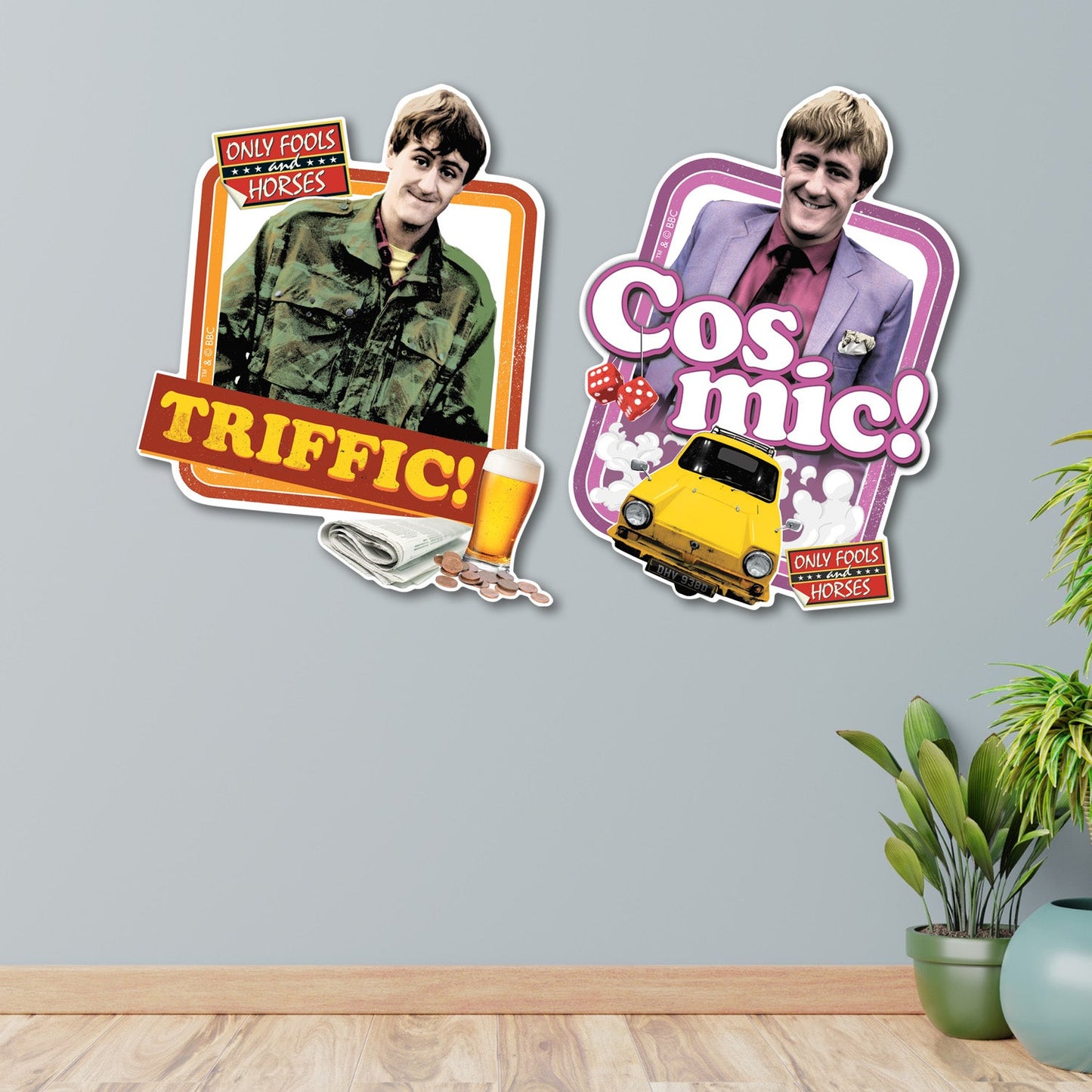 SC4851 Triffic & Cosmic Wall Décor  Cardboard Cut Out Height 56cm