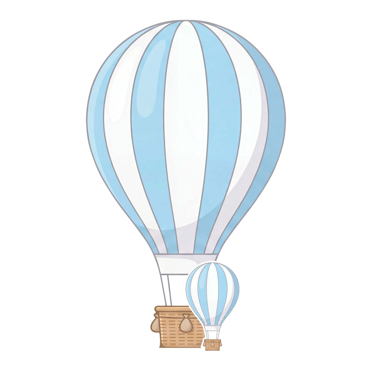 SC4863 Blue Hot Air Balloon Cardboard Cutout Height 92cm