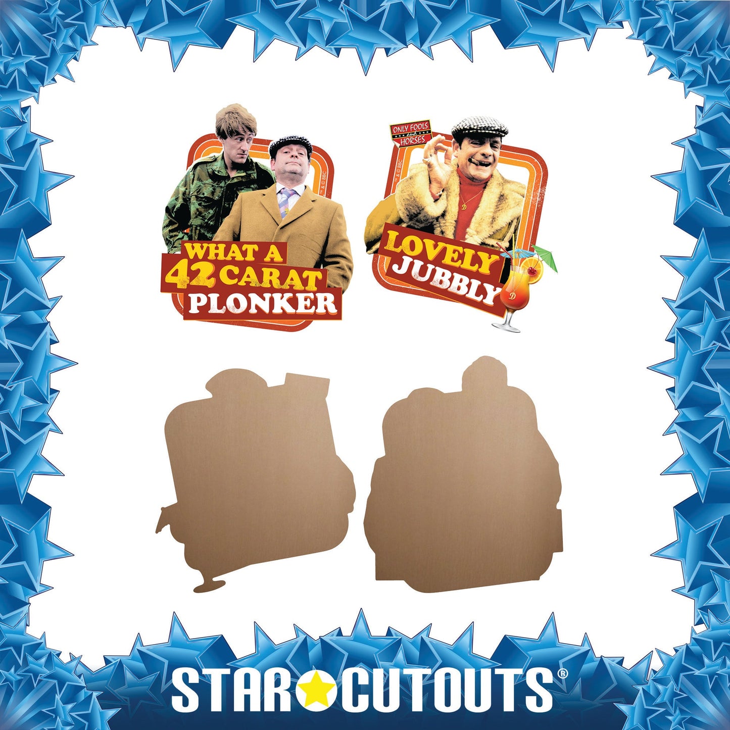 SC4920 What a 42-Carat Plonker & Lovely Jubbly Wall Décor  Cardboard Cut Out Height 55cm