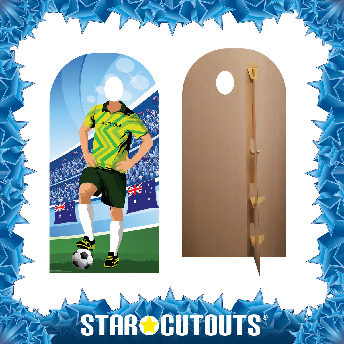 SC4944 Austrailia World Cup 2026 Football World Tournament Cup Stand-in Cardboard Cutout Height 190cm