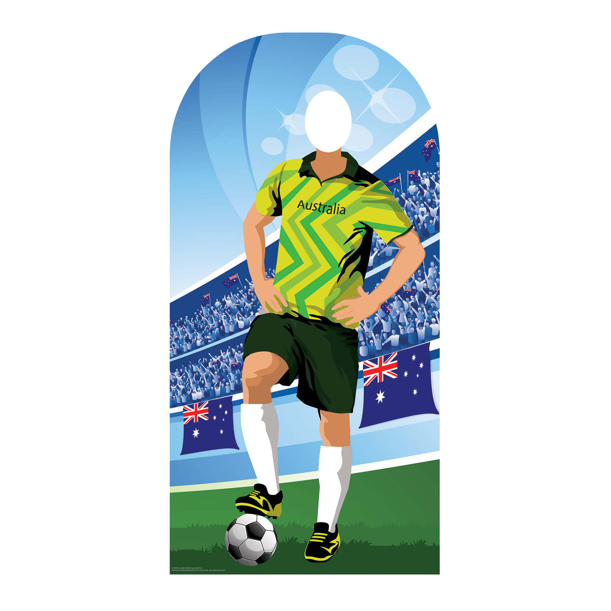 SC4944 Austrailia World Cup 2026 Football World Tournament Cup Stand-in Cardboard Cutout Height 190cm
