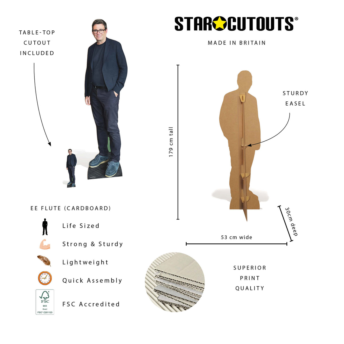 SC4960 Andy Burnham Lifesize Cardboard Cutout Height 179cm