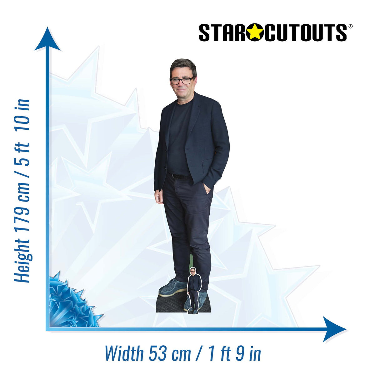 SC4960 Andy Burnham Lifesize Cardboard Cutout Height 179cm