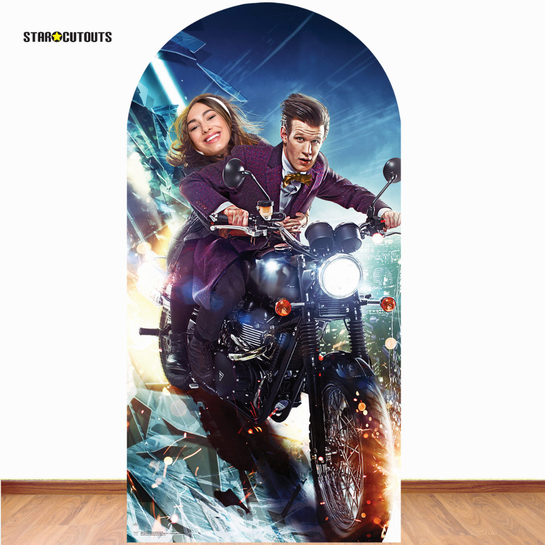 SC660 The Doctor and Clara Stand In Cardboard Cut Out Height 185cm