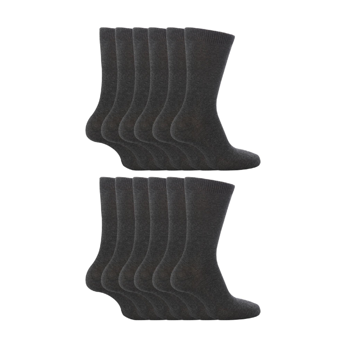 12 Pair Plain Kids School Soft Breathable Cotton Rich Socks