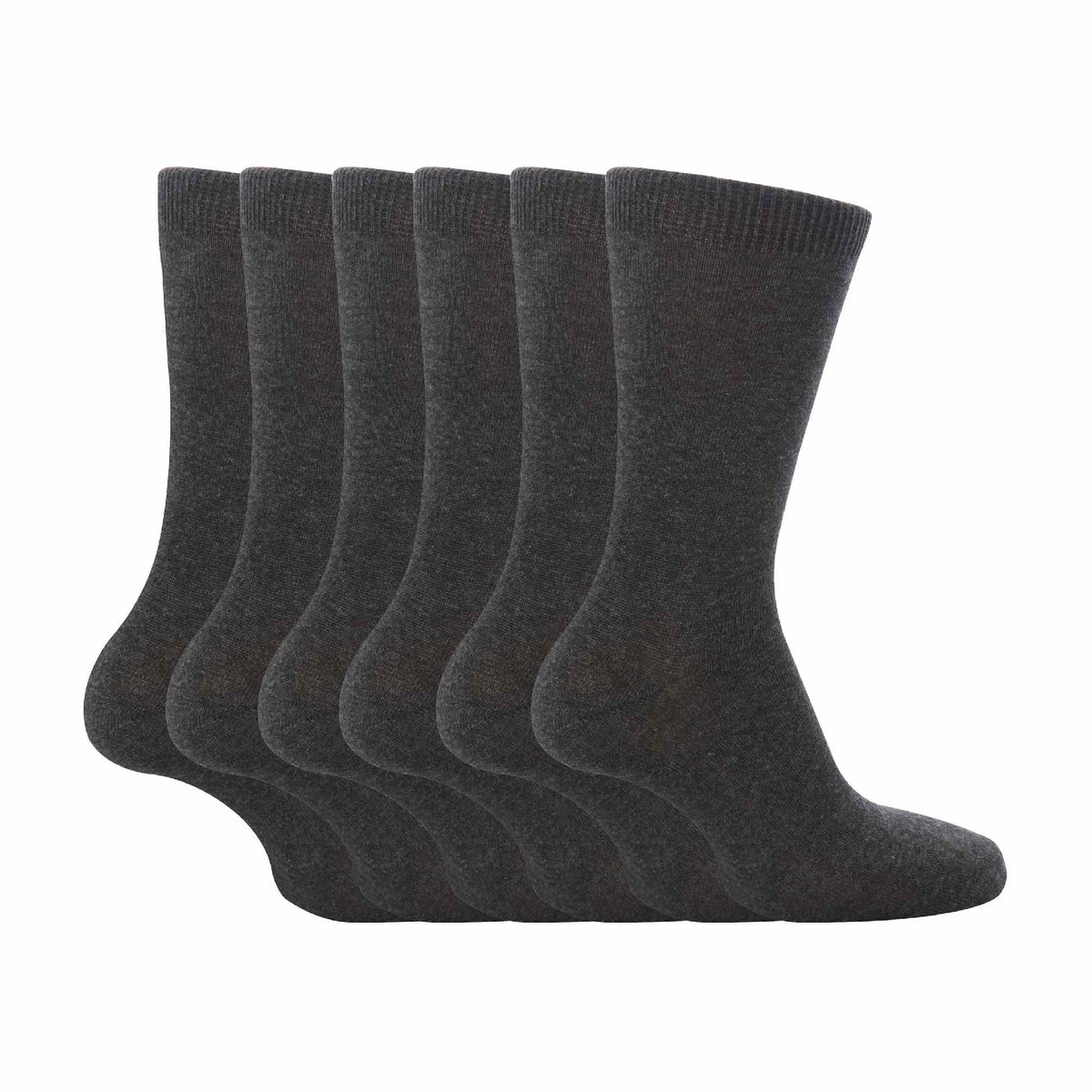 6 Pack Girls & Boys Plain Soft Breathable Cotton School Socks (3 Sizes)