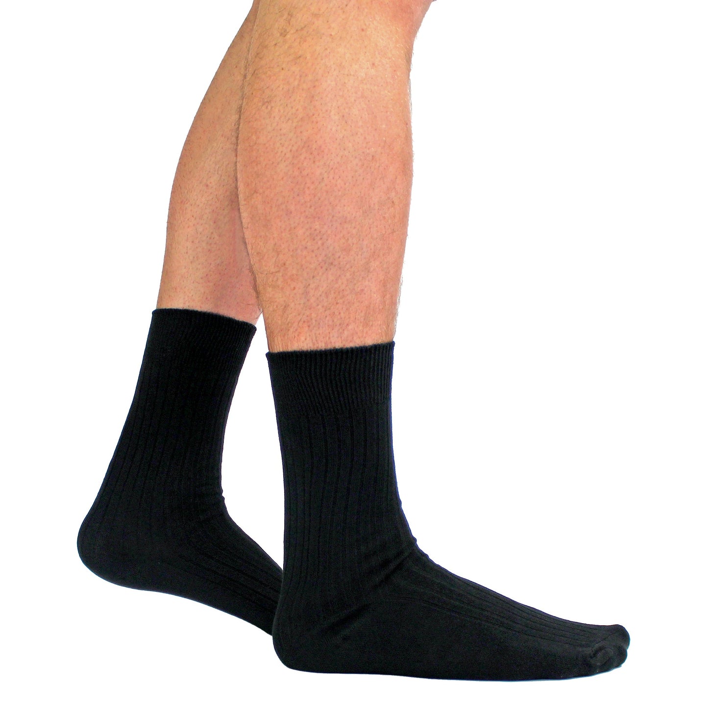 Mens Thin Soft Cotton Plain Coloured Socks (Multipack Options)