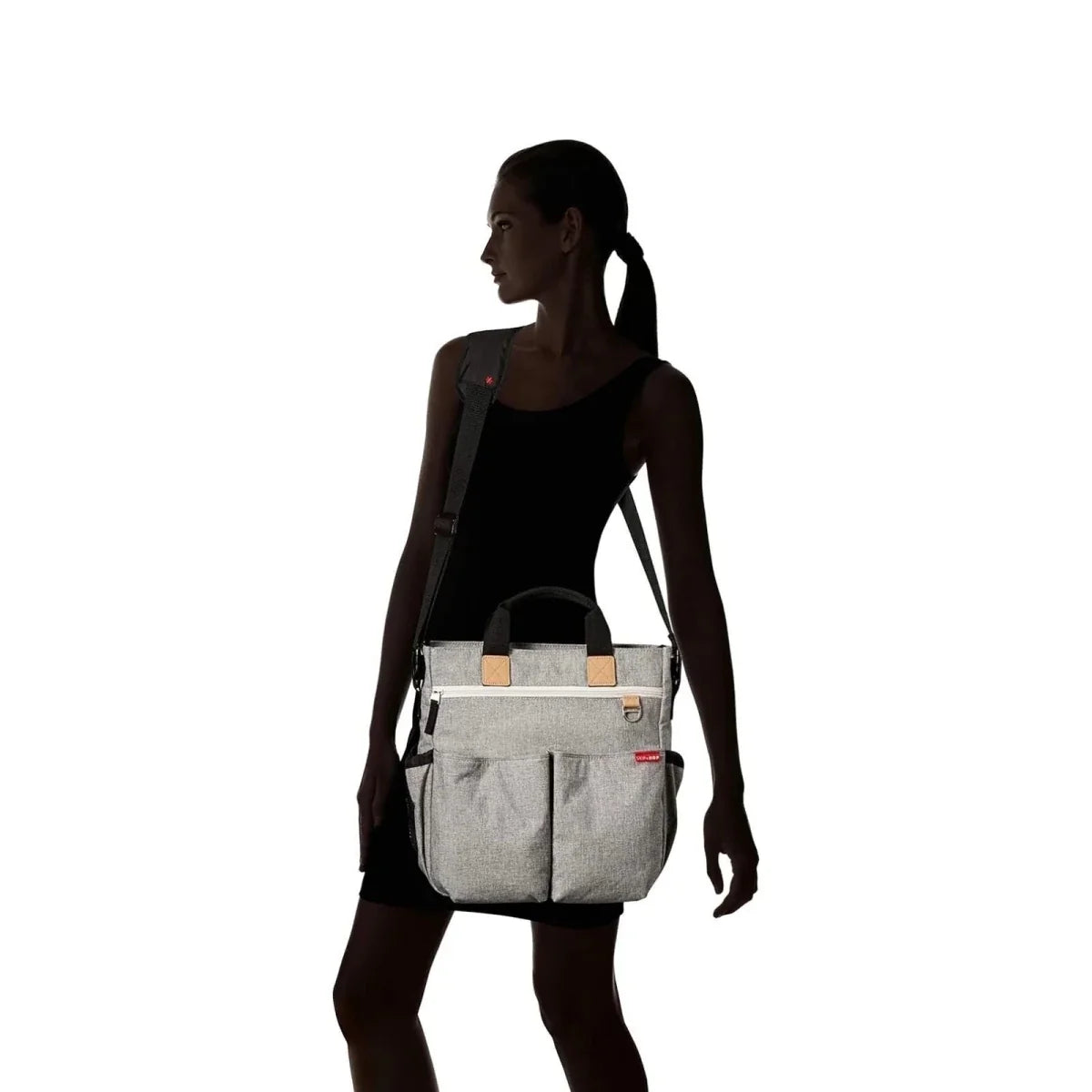Skip Hop Duo Signature Changing Bag - Grey Melange