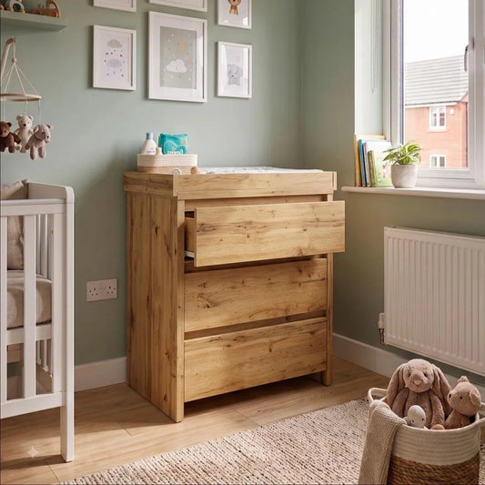 Shefa Kids 880 Baby Changing Unit - Cremona Oak
