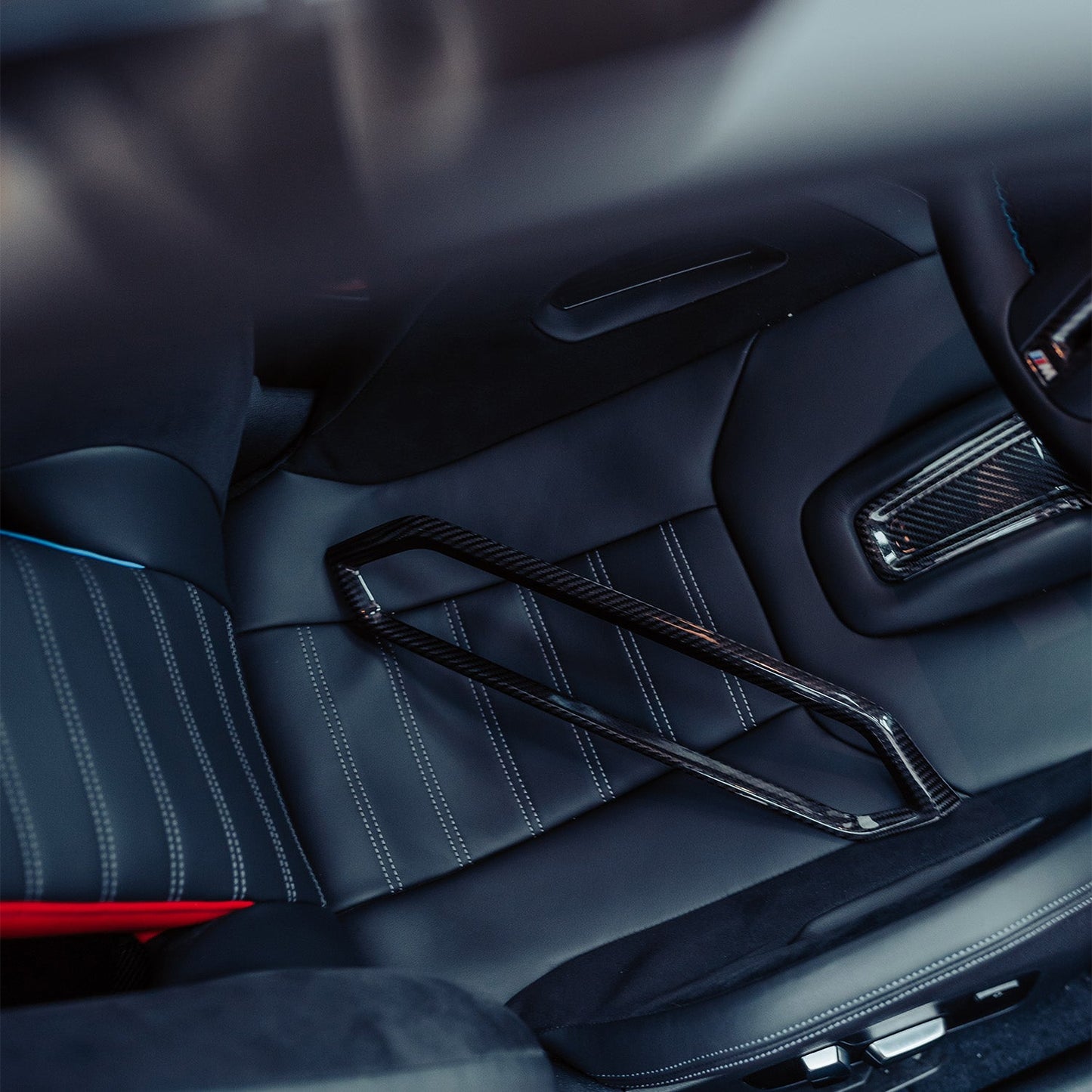SHFT BMW M2/M3/M4 LCI Interior Centre Air Vent Trim In Gloss Carbon Fibre (G80/G81/G82/G83/G87)