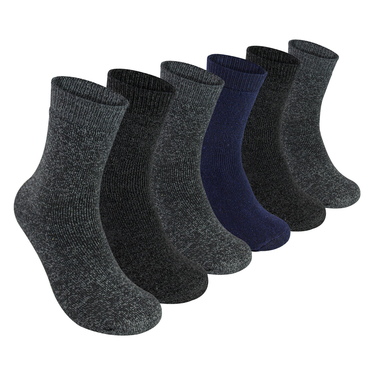 6 Pack Boys Value Boot Socks | Outdoor Warm Hiking Socks