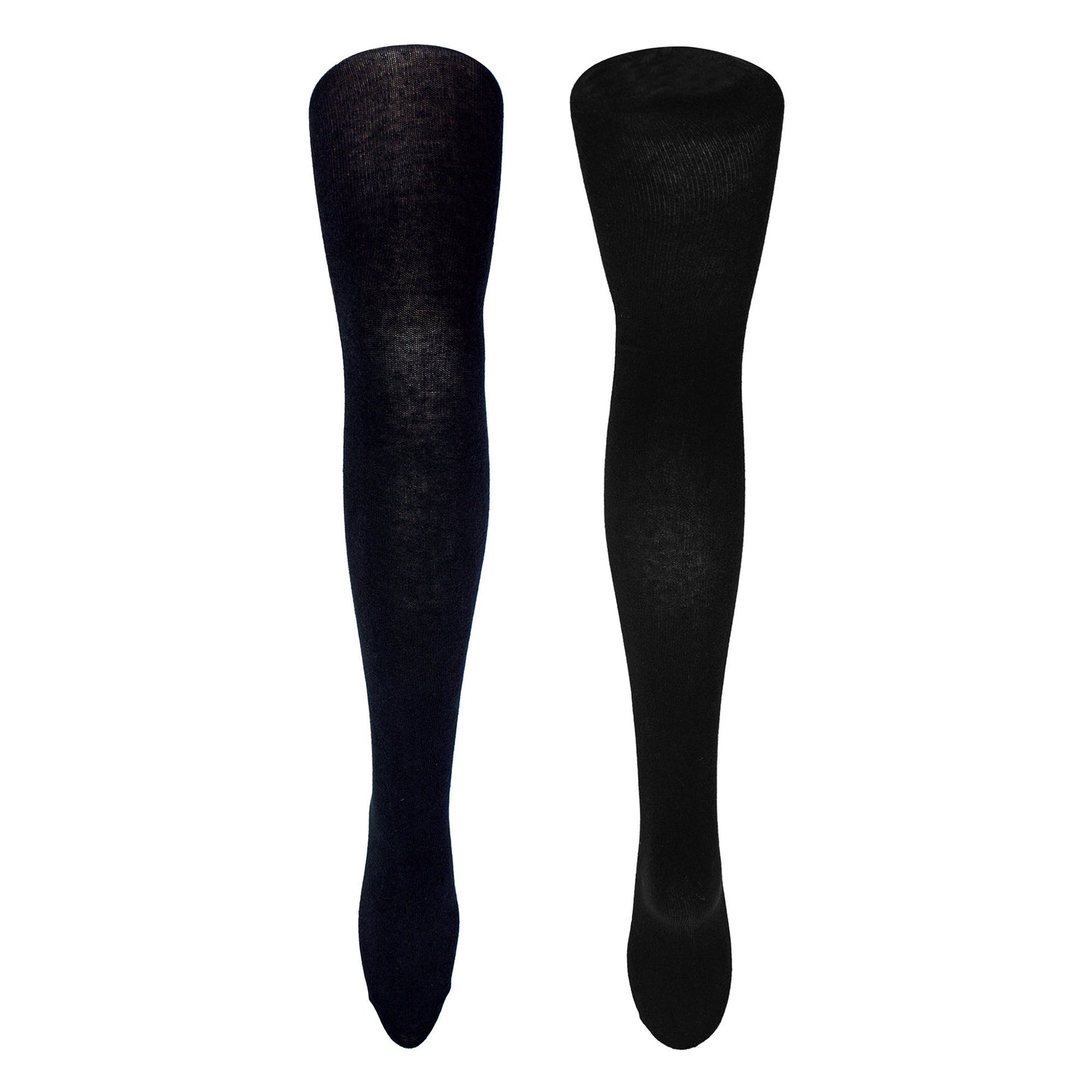 3 Pack Girls Plain Soft Breathable Cotton School Tights (5 Sizes)