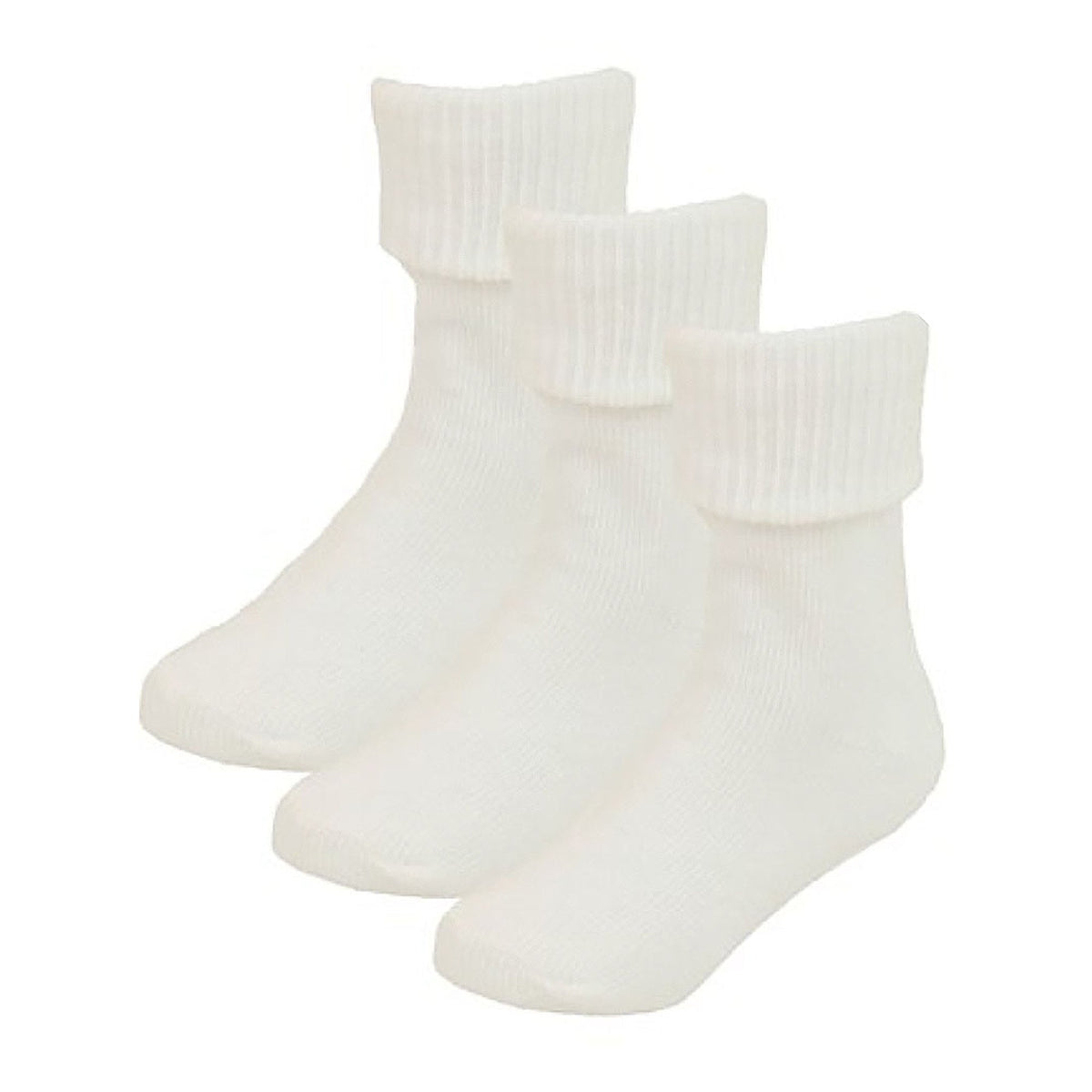 6 Pack Baby Girl & Boy Soft Cotton Turn Over Top Socks (3 Sizes)