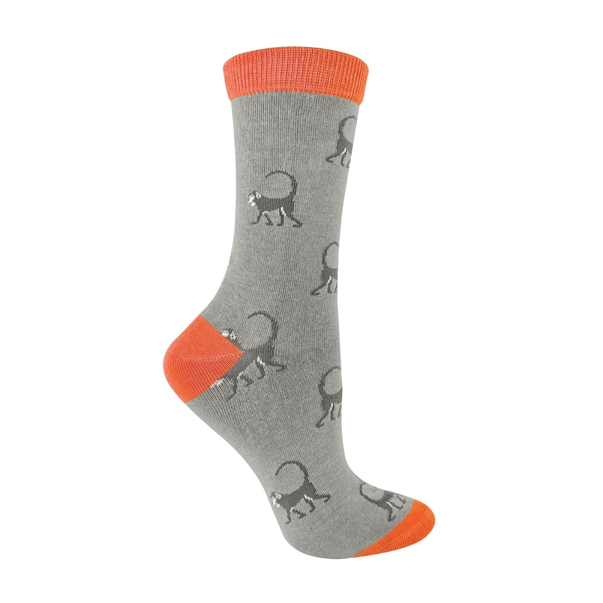 1 Pack Ladies Novelty Monkey Bamboo Socks