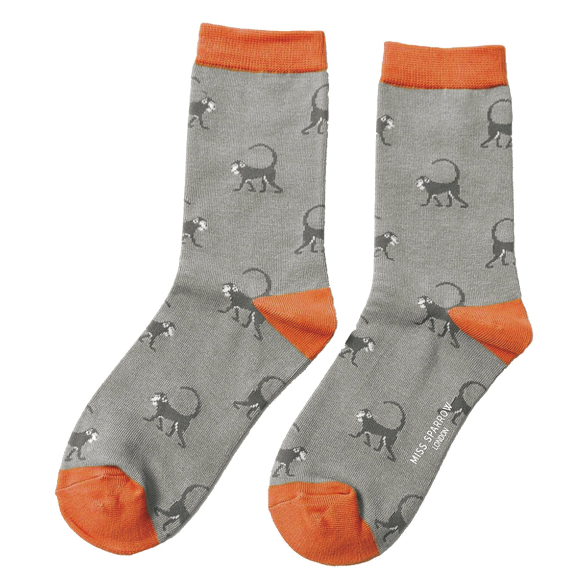 1 Pack Ladies Novelty Monkey Bamboo Socks