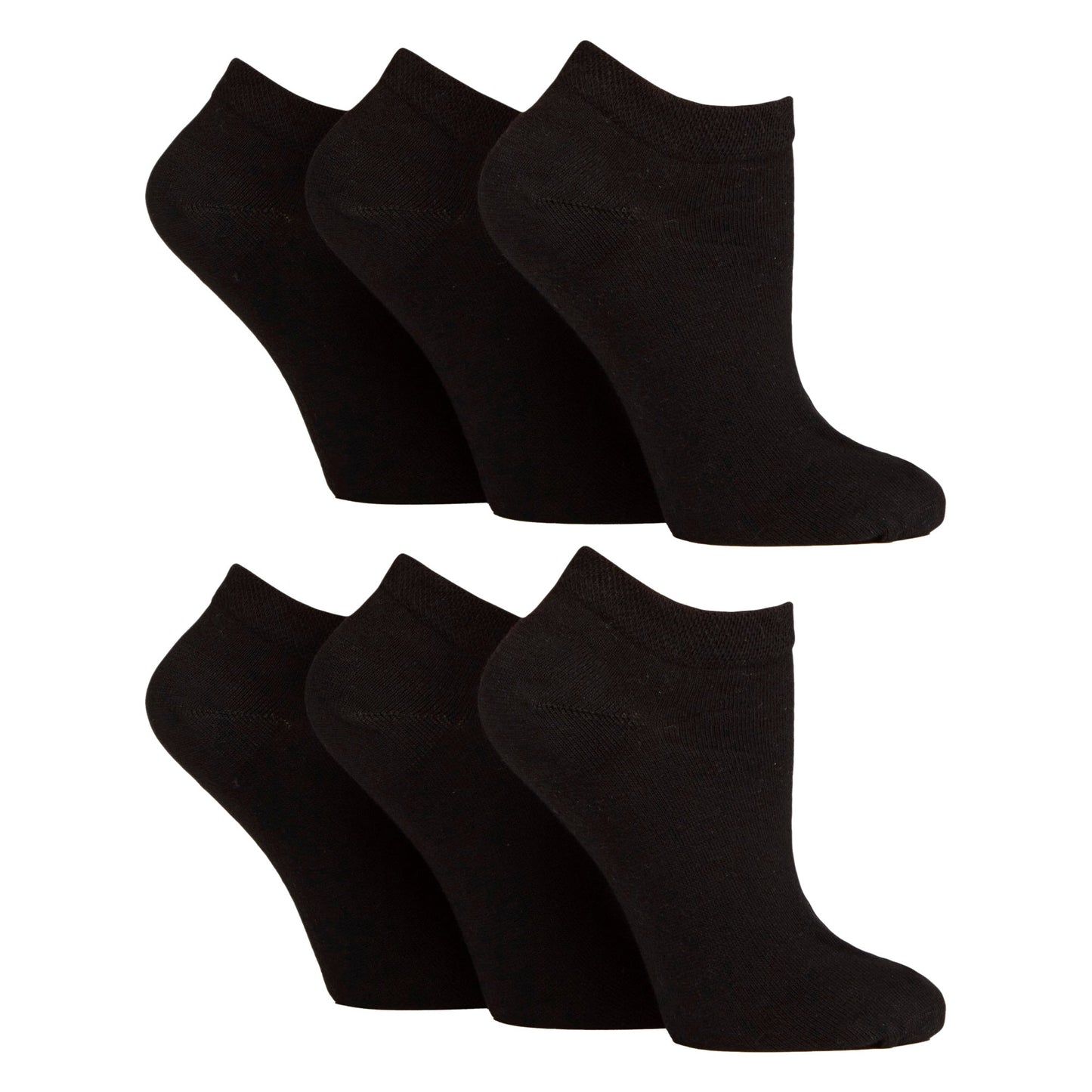 6 Pack Diabetic Trainer Socks for Women | Extra Wide Ankle Socks