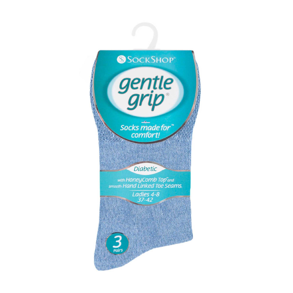 6 Pack Ladies Non Elastic Soft Top Cotton Diabetic Socks