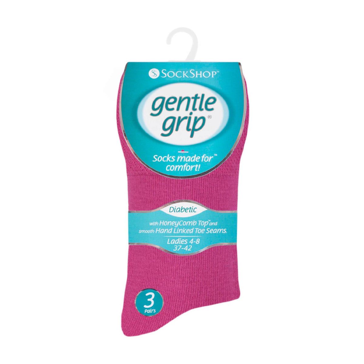 6 Pack Ladies Non Elastic Soft Top Cotton Diabetic Socks