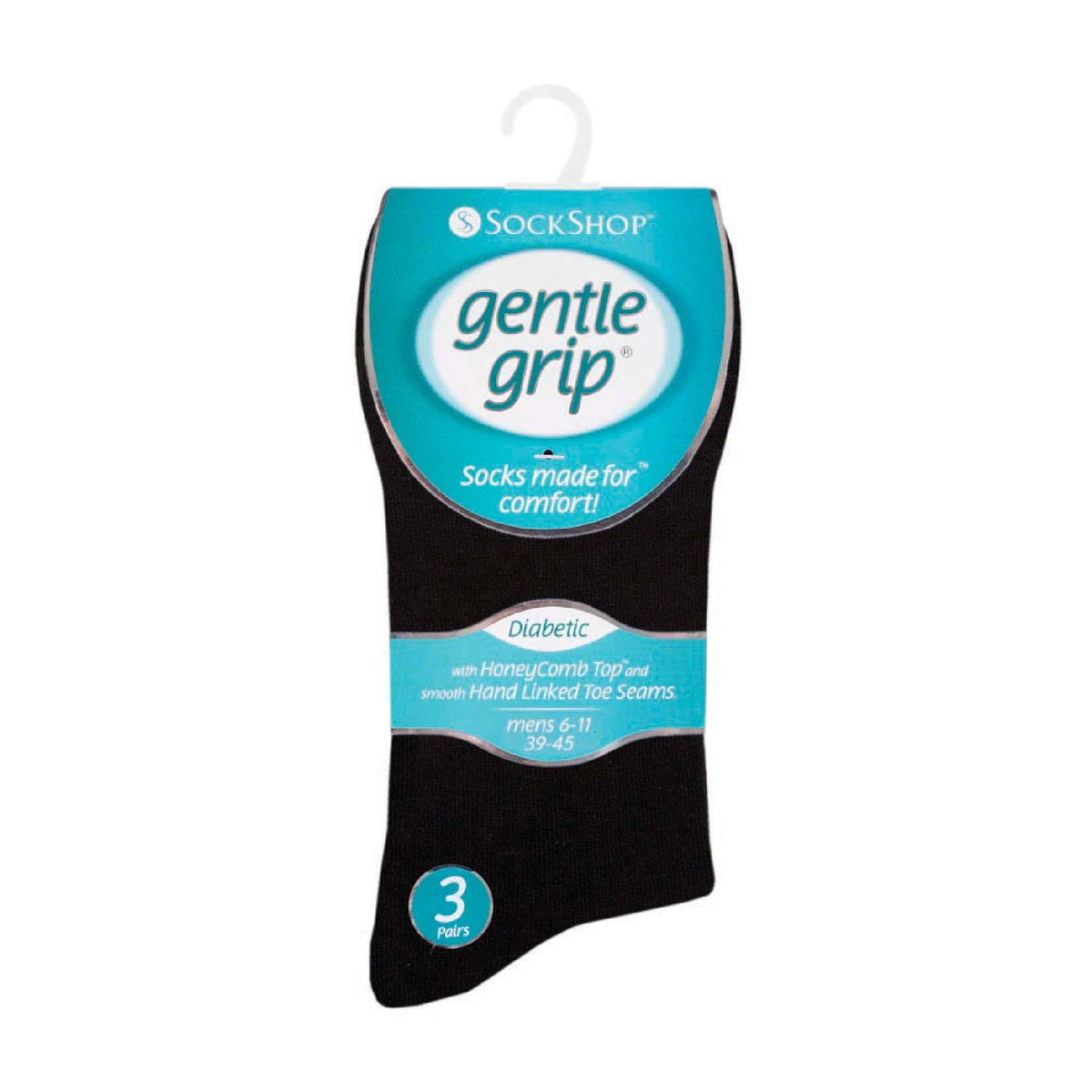 6 Pack Mens Non Elastic Soft Top Cotton Diabetic Socks