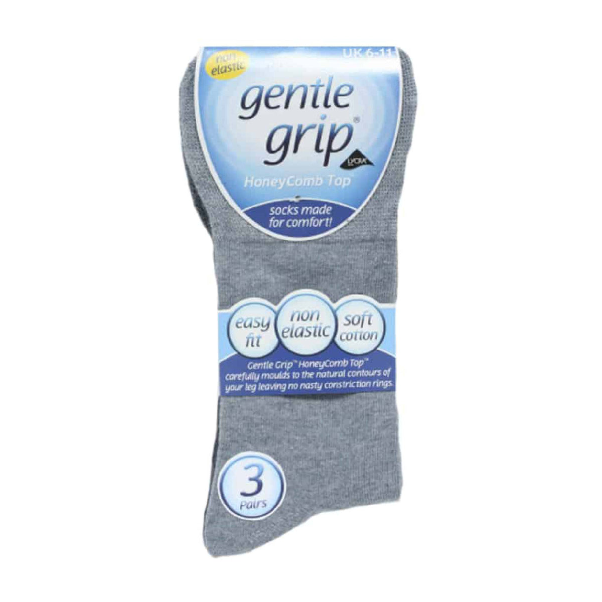 6 Pack Mens Loose Top Plain Coloured Cotton Socks