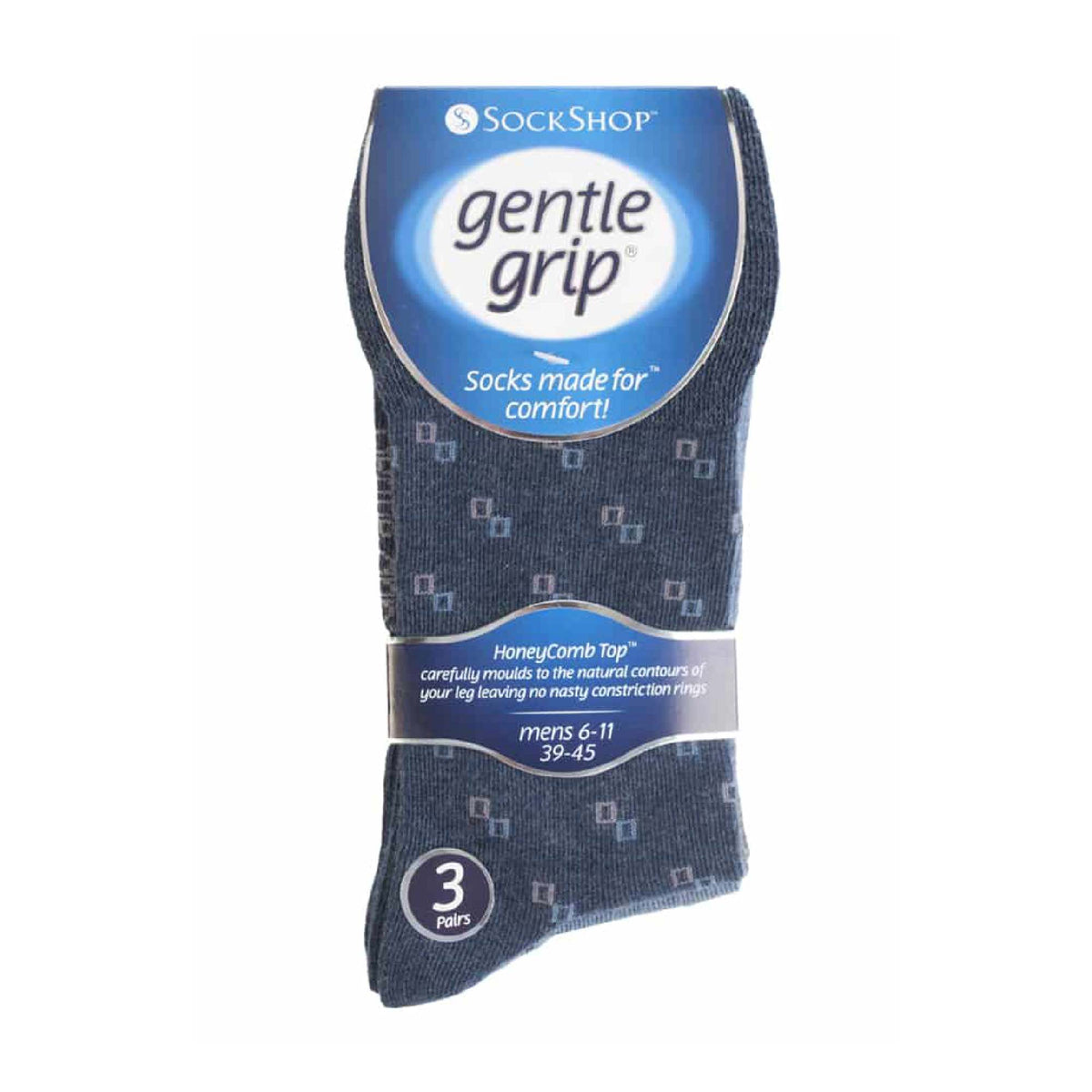 6 Pack Mens Non Elastic Patterned Bigfoot Cotton Socks 12-14 UK