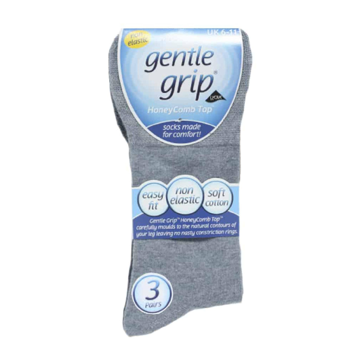 6 Pack Mens Loose Top Plain Coloured Cotton Socks