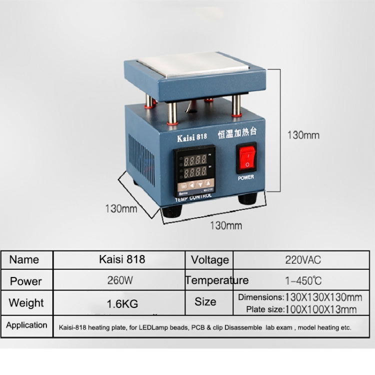 Kaisi 818 Heating Station Constant Temperature Heating Plate, US Plug, Kaisi 818 EU Plug, Kaisi 818 US Plug
