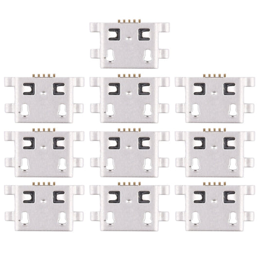 10 PCS Charging Port Connector for Huawei Y6, For Huawei Y6