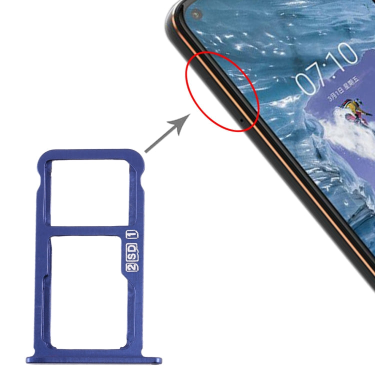 SIM Card Tray + SIM Card Tray / Micro SD Card Tray for Nokia  X7 / 8.1 / 7.1 Plus / TA-1131, For Nokia X7