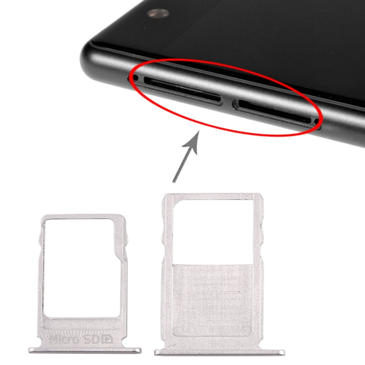 SIM Card Tray + Micro SD Card Tray for Nokia  3 TA-1020 TA-1028 TA-1032 TA-1038, For Nokia 3