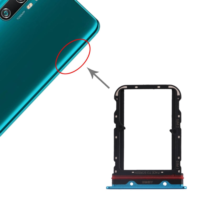 SIM Card Tray + SIM Card Tray for Xiaomi Mi CC9 Pro/Mi Note 10/Mi Note 10 Pro/Mi Note 10 Lite, For Xiaomi Mi CC9 Pro, For Mi CC9 Pro