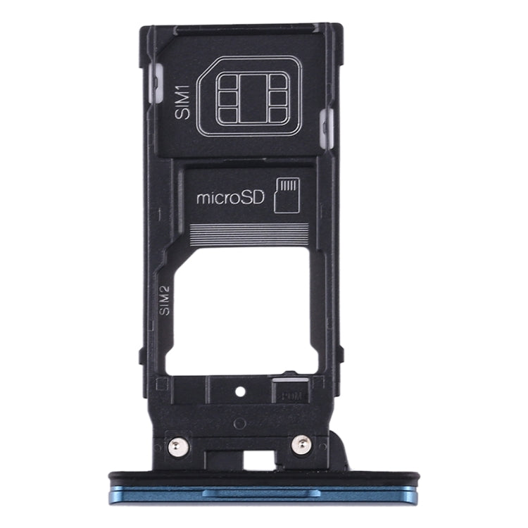 SIM Card Tray + SIM Card Tray + Micro SD Card Tray for Sony Xperia XZ2, For Sony Xperia XZ2