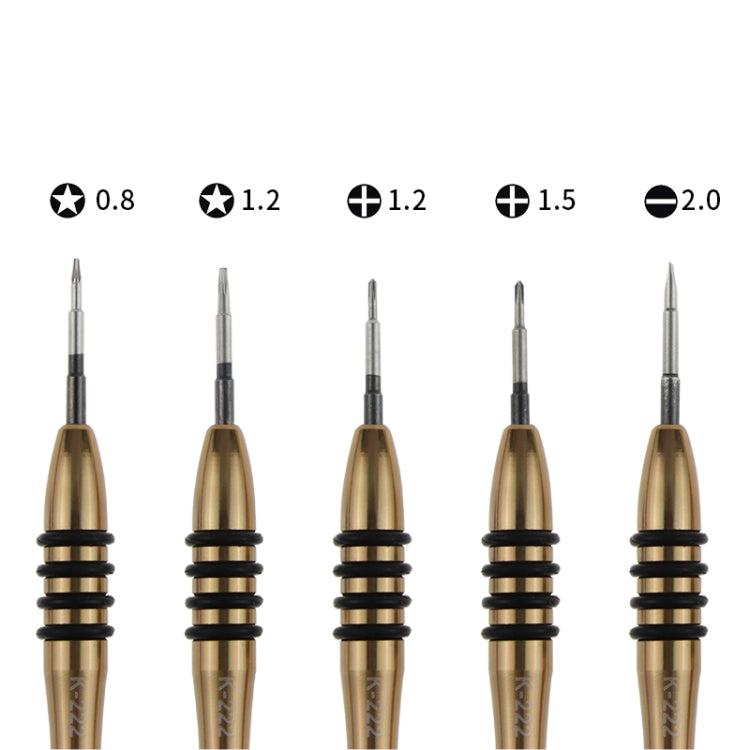 Kaisi K-5222 7 in 1 Plastic Opening Pick + Precision Screwdriver Set Tablet PC Cell Phone Repair Kit, K-5222