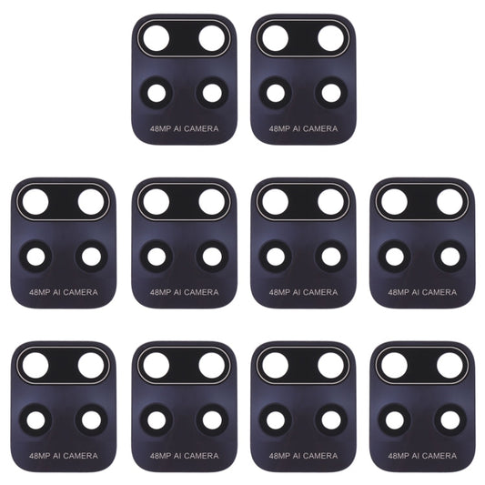 10 PCS Back Camera Lens for Xiaomi Redmi 10X 5G/Redmi 10X Pro 5G, For Xiaomi Redmi 10X 5G