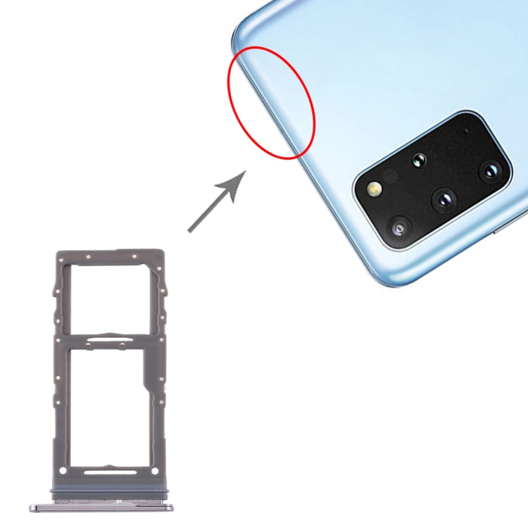 For Samsung Galaxy S20+ / Galaxy S20 Ultra SIM Card Tray + Micro SD Card Tray, For Samsung Galaxy S20+(Single), For Samsung Galaxy S20+(Single SIM)