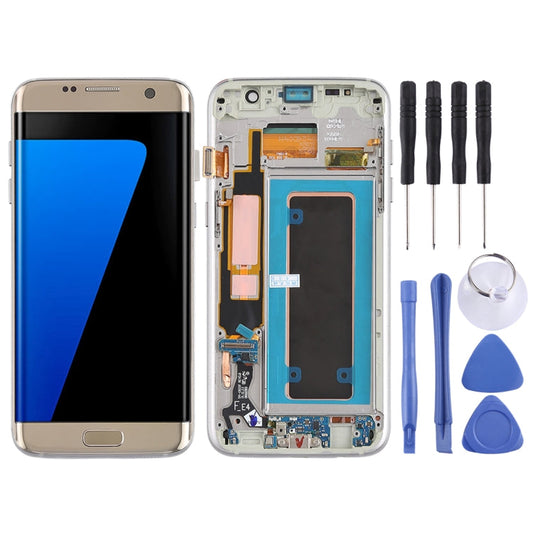 Original Super AMOLED Material LCD Screen and Digitizer Full Assembly(with Frame / Charging Port Flex Cable / Power Button Flex Cable / Volume Button Flex Cable) for Galaxy S7 Edge / G935F / G935FD, For Samsung Galaxy S7 Edge (Super AMOLED)
