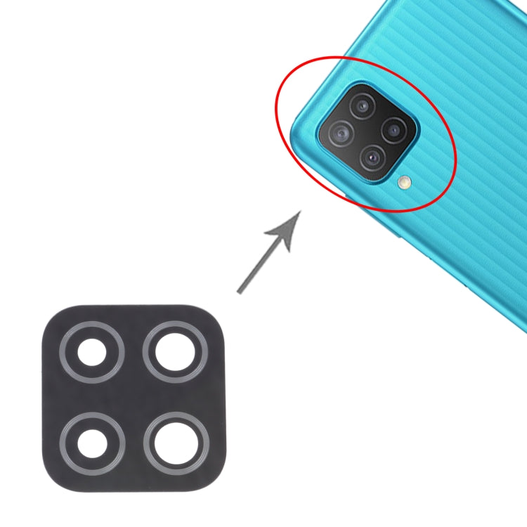 For Samsung Galaxy M12 SM-M127 10pcs Back Camera Lens