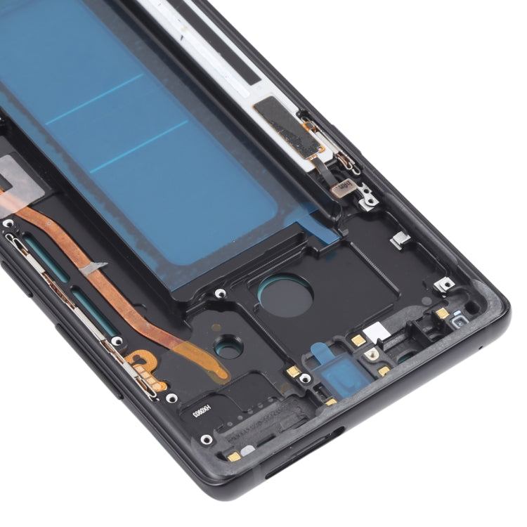 OLED LCD Screen for Samsung Galaxy Note 8 SM-N950 Digitizer Full Assembly with Frame (Black)