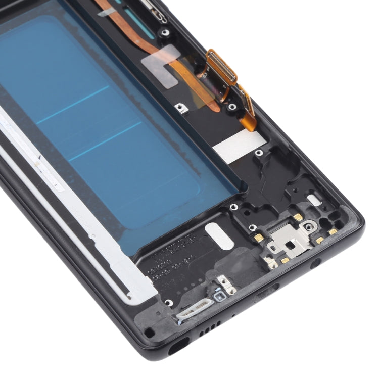 OLED LCD Screen for Samsung Galaxy Note 8 SM-N950 Digitizer Full Assembly with Frame (Black)
