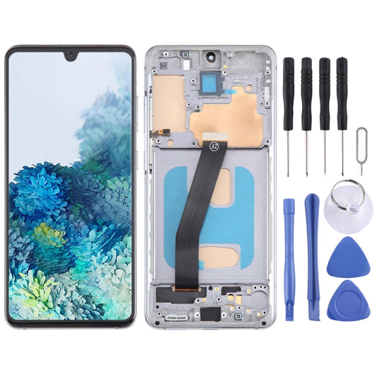TFT LCD Screen For Samsung Galaxy S20 SM-G980 Digitizer Full Assembly with Frame,Not Supporting Fingerprint Identification, For Samsung Galaxy S20 (Not Fingerprint)