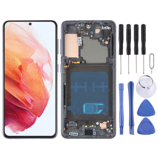 6.2 inch OLED Material LCD Screen for Samsung Galaxy S21 5G SM-G991B Digitizer Full Assembly With Frame, For Samsung Galaxy S21 5G