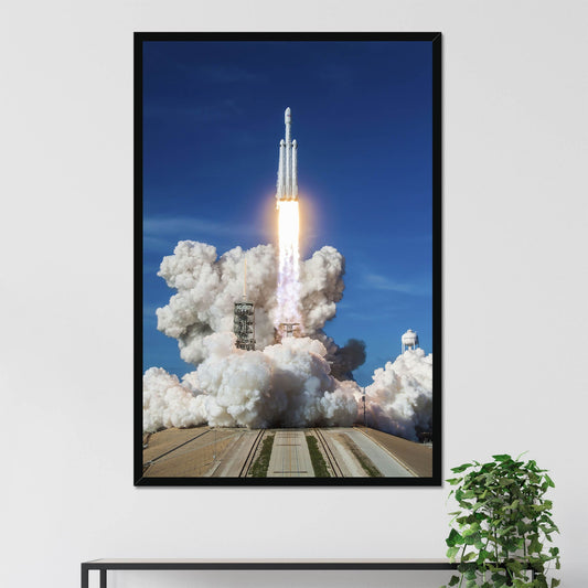 "SpaceX Falcon Heavy Demo Mission" on Framed Prints, Canvas, Framed Canvas, Acrylic or Print-only