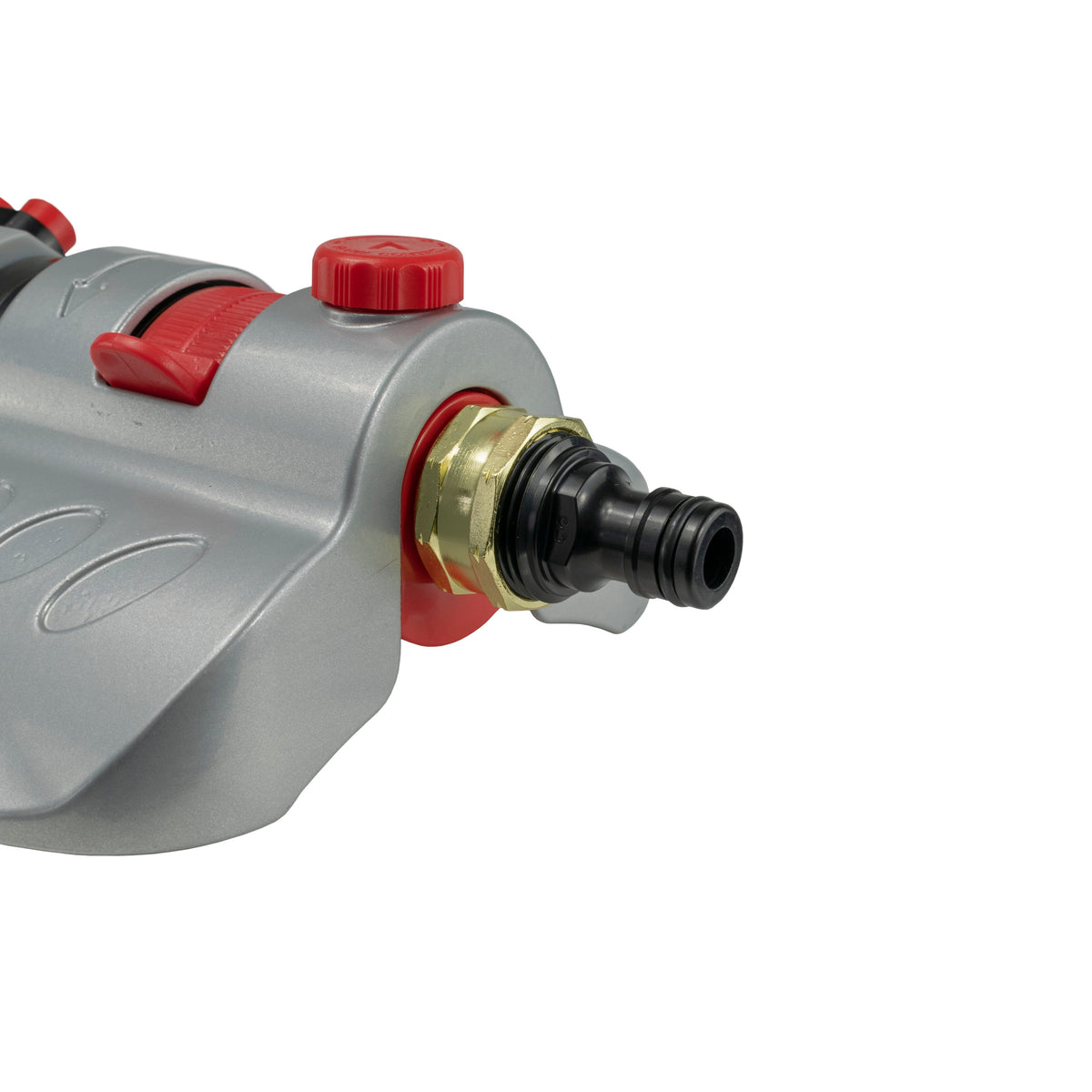 Bar Metal Turbo Oscillating Sprinkler Water Flow Control Outdoor Hose Accessory